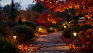 So installieren Sie eine Gartenbeleuchtung mit Solarlampen und schaffen Stimmung im Herbst