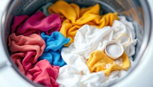 Der Grund warum ein Teelöffel Salz in der Waschmaschine verhindert dass bunte Kleidung auf weiße Wäsche abfärbt
