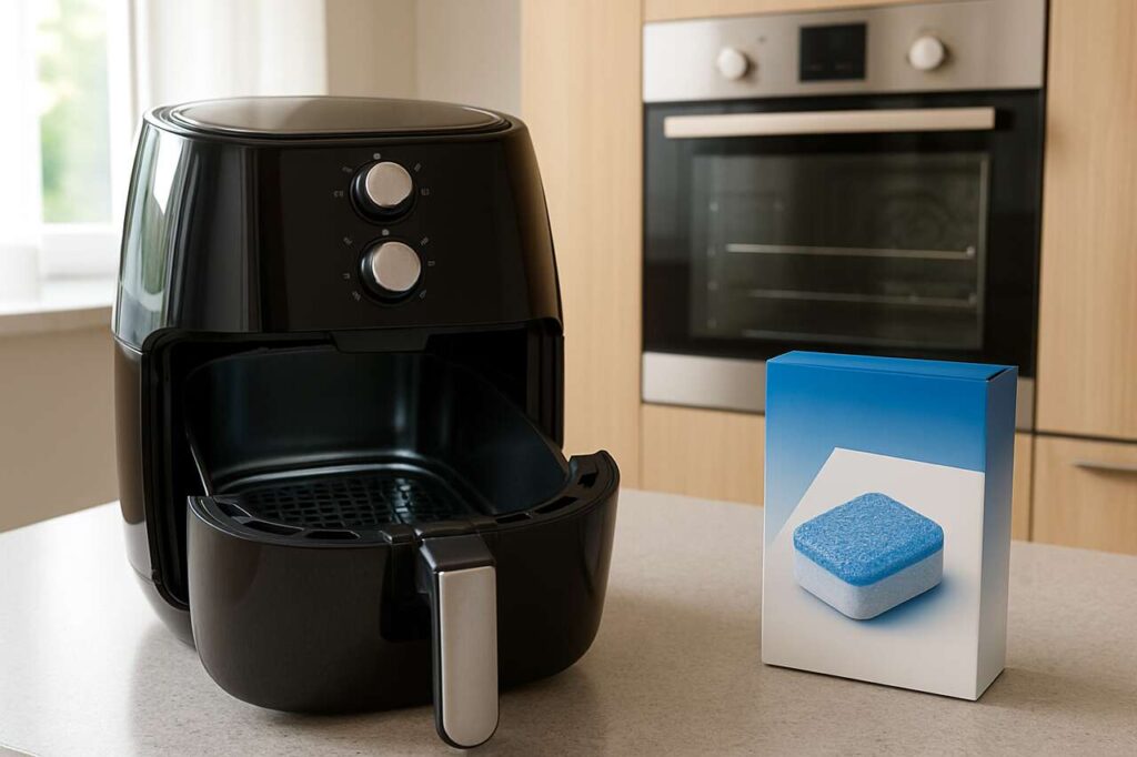 Spülmaschinentabs als Putz-Booster: so reinigst du Airfryer und Backofen fast ohne Schrubben