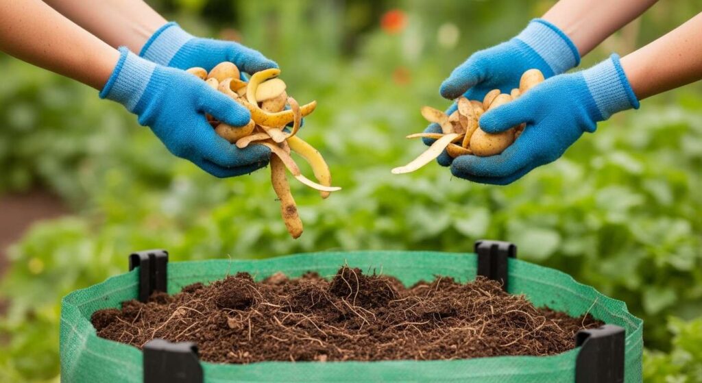 Kartoffelschalen im Garten nutzen: so werden sie zu wertvollem Kompost
